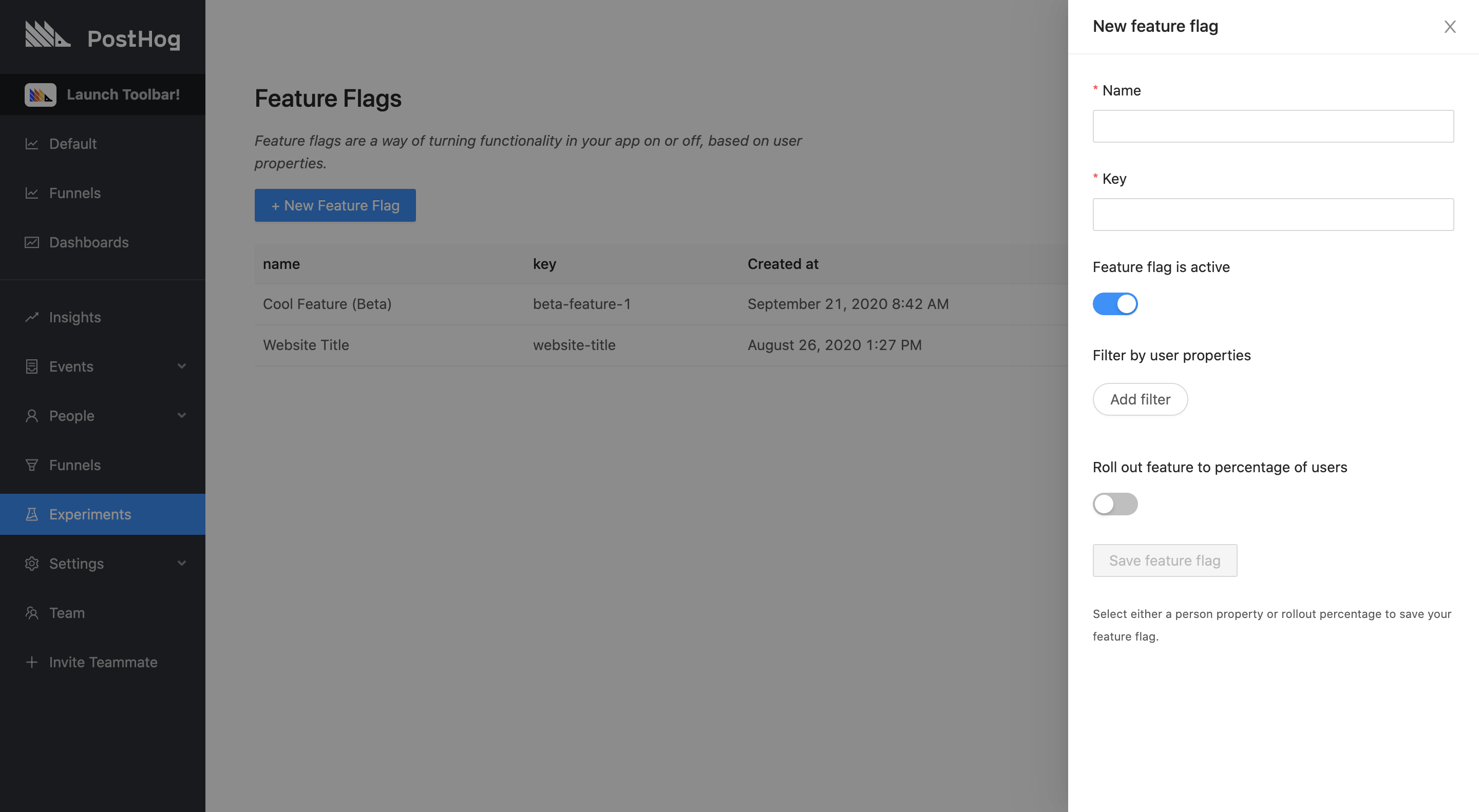 Create Feature Flag